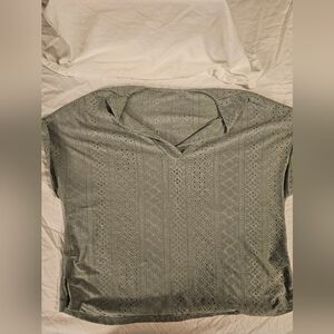 Olive Green Knit Top